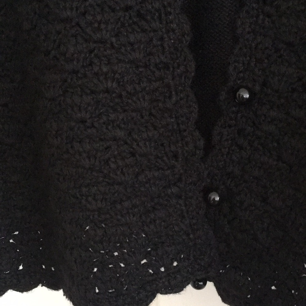 Basic Editions Black Button Down Woven Top Size M… - image 4